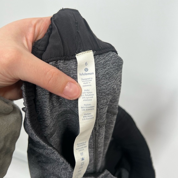 Lululemon On The Fly Pant 28" in Heathered Black - Picture 7 of 8